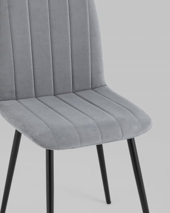 Стул Easy велюр Серый_7